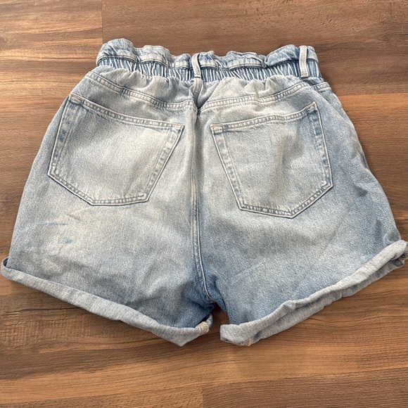 Frame Paperbag Elastic Denim Shorts - Picture 4 of 4